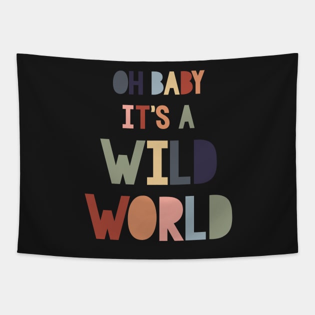 Wild world earth tones Tapestry by creativemonsoon