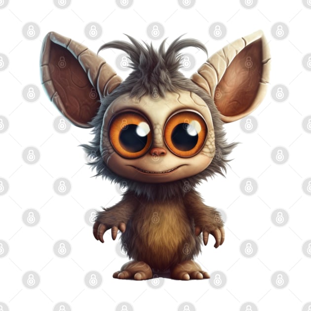 Here Is The Cute Monster With Big Ears by MerchFantasy
