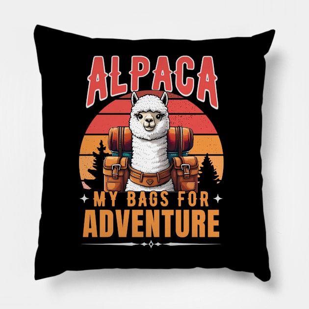 Adventure Ready Alpaca Pillow by Annabelhut