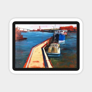 Oil Sketch, Melbourne Docklands Magnet