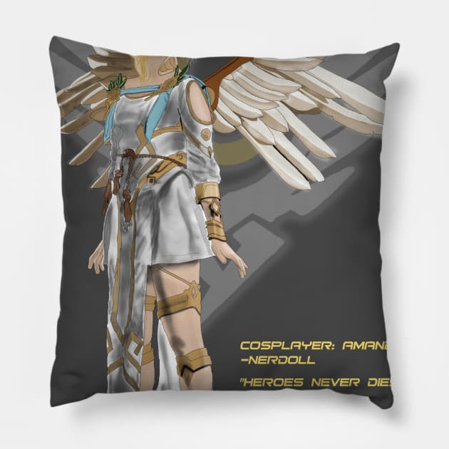 Cosplay Painting - Mercy Pillow by ComicManiac