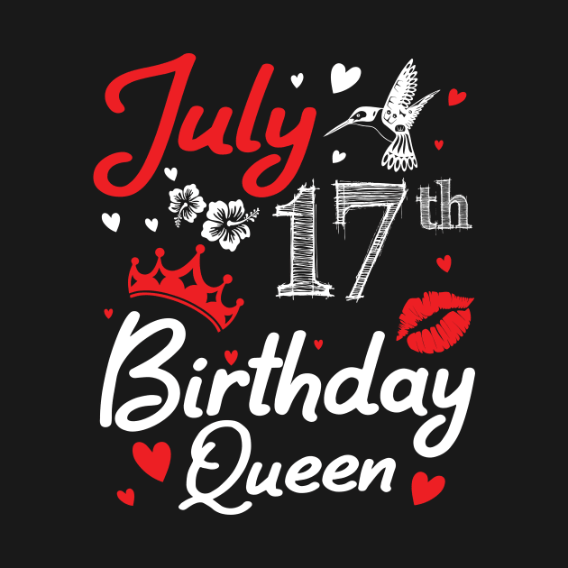 Born On July 17th Happy Birthday Queen Me You Nana Mommy Mama Aunt Sister Wife Cousin Daughter Niece by joandraelliot