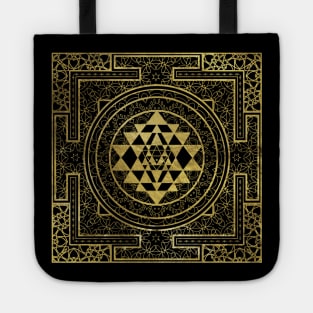 Golden Sri Yantra  / Sri Chakra Tote