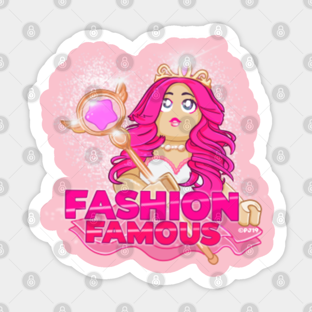 Fashion Famous Funneh Sticker Teepublic - girl roblox fashion famous