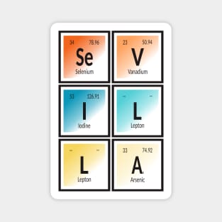 Sevilla City | Periodic Table Magnet