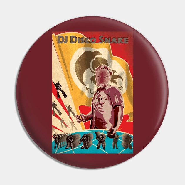 2016 DJ Disco Snake poster Pin by MunkeeWear