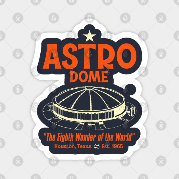 Astrodome Defunct Baseball Stadium Magnet by darklordpug