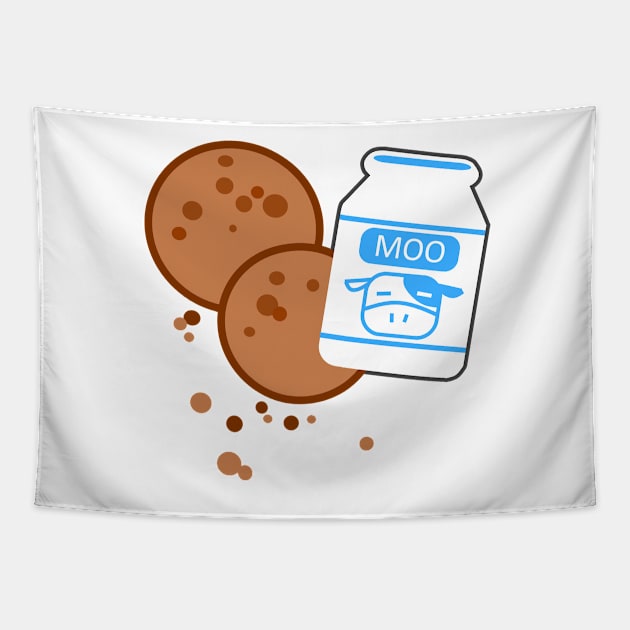 Moo & Cookies Tapestry by LLamaKingdom