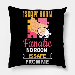 Cool escape room saying design Pillow