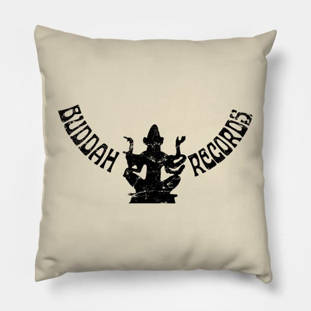 Buddah Records Pillow by MindsparkCreative