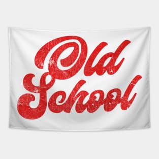 OLD SCHOOL / Retro Style Original Design Tapestry