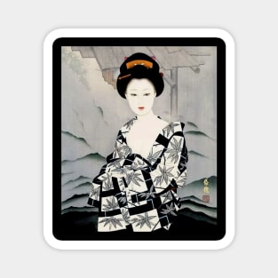 Japanese Woman After Bath - Ukiyo-e Magnet