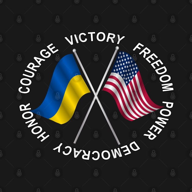 Ukraine - USA, Friendship Emblem by Vladimir Zevenckih