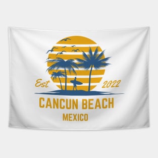 Cancun Beach Mexico 2022 Tapestry