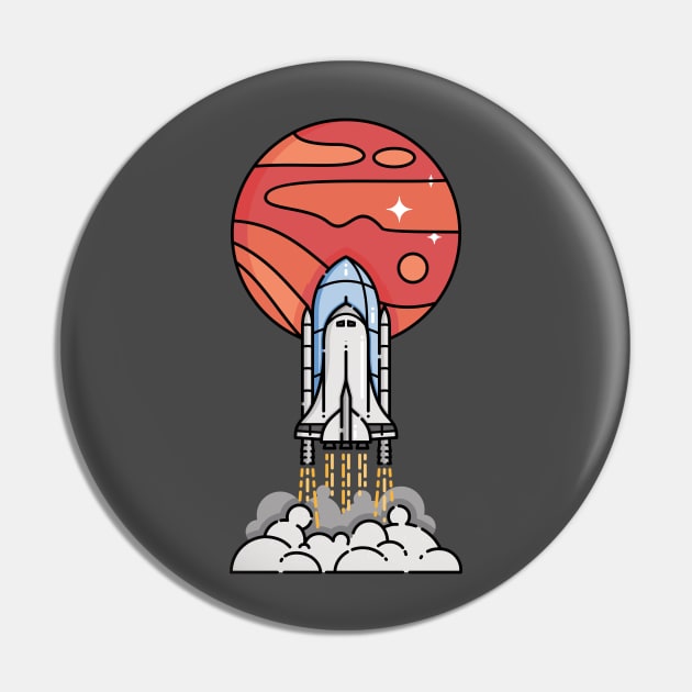 Mars is My New Homeland Pin by reitzrose