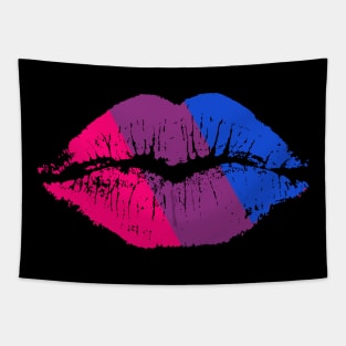 Bi Pride Flag LGBT Party Retro Lips Tapestry