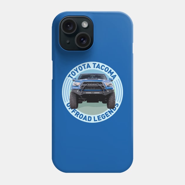 4x4 Offroad Legends: Toyota Tacoma Phone Case by OFFROAD-DESIGNS