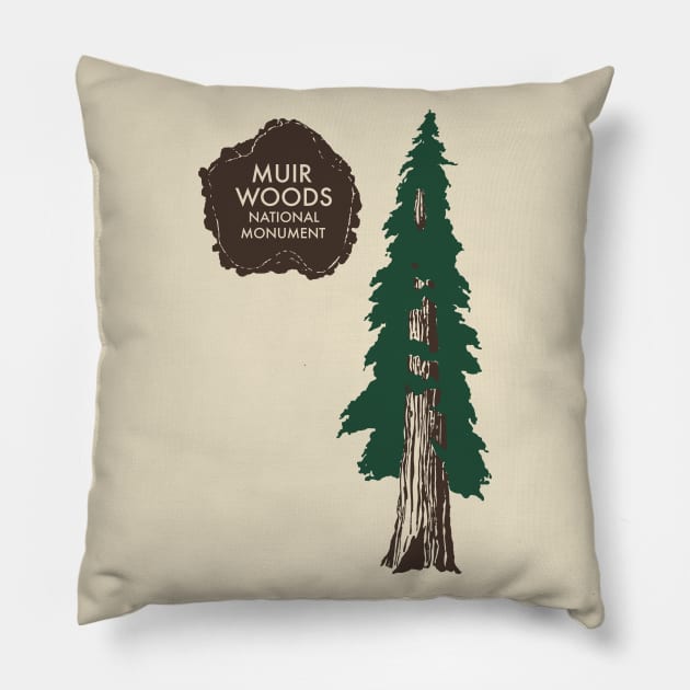 Muir Woods Pillow by darklordpug