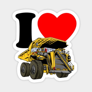 I love Dump Truck Magnet