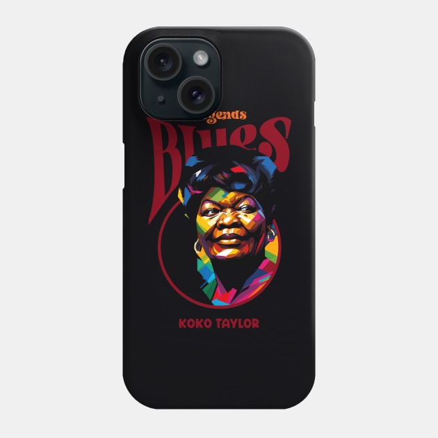 The Queen of the Blues Phone Case by BAJAJU