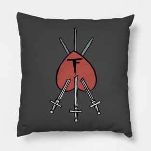 Thinky Flesh Three of Swords Pillow