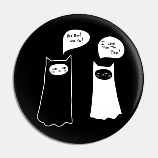 Halloween Cat Boos Pin