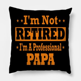 I'm not retired i'm a professional papa Pillow