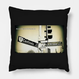 Centinela Avenue & La Brea Avenue2, Inglewood, California by Mistah Wilson Pillow