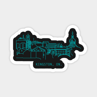 Kingston skyline line art Magnet