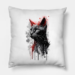 Russian Blue Portrait Pillow