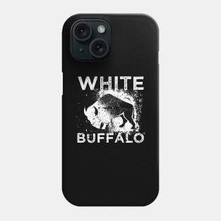 White Buffalo Grunge Phone Case