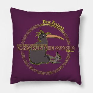 I Ran Around Middle Earth...erm...New Zealand Pillow