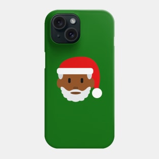 black santa claus emoji Phone Case