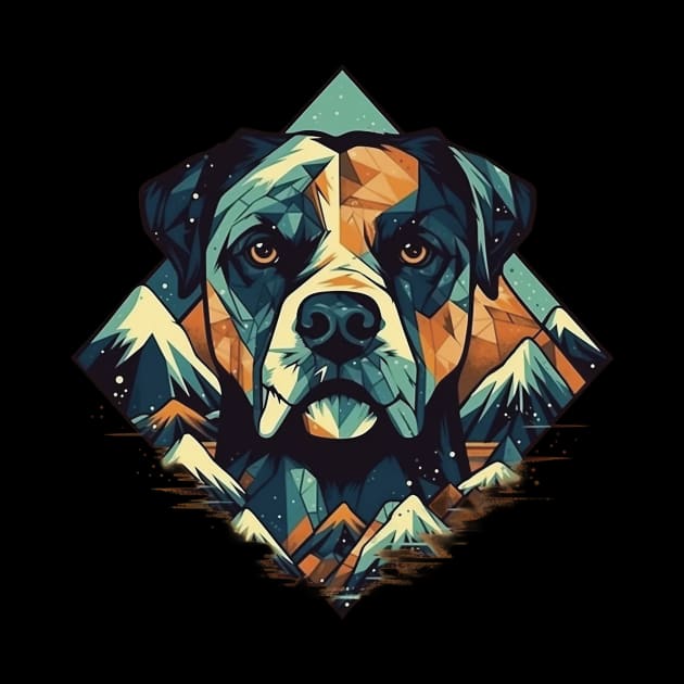 Abstract dog by GreenMary Design