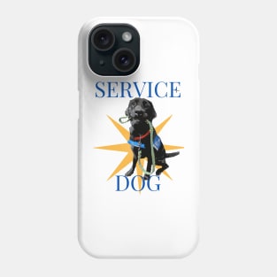 Service Dog Black Labrador Retriever Phone Case