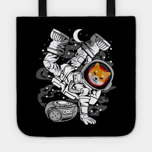 Hiphop Astronaut Shiba Inu Coin To The Moon Crypto Token Shib Army Cryptocurrency Wallet HODL Birthday Gift For Men Women Tote