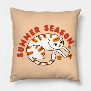Summer season cat Pillow