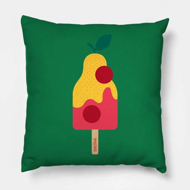 Ice cream 3 Pillow by Enickma