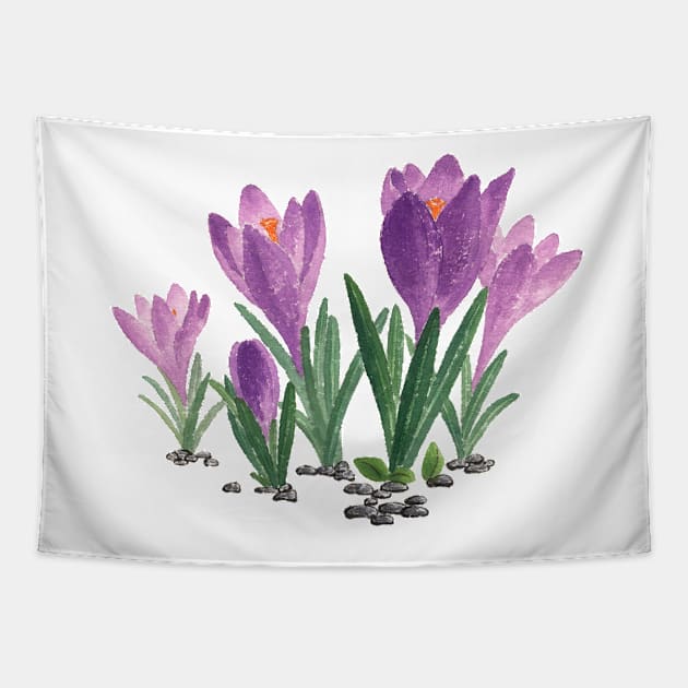 January 3rd birthday flower Tapestry by birthflower