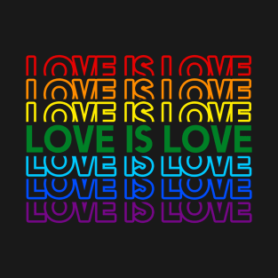 Love is Love Rainbow Pride Shirt, LGBTQ, Gay Shirt, Lesbian Shirt, Gift for Gay Lesbian, Queer Pride Month T-Shirt