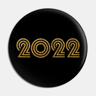 2022 Birth Year Anniversary Glitter Effect Pin