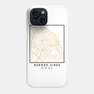 BUENOS AIRES ARGENTINA CITY STREET MAP ART Phone Case