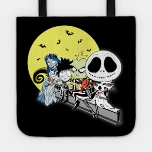 Halloween atop a Skyscraper Tote