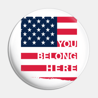 You Belong Here - USA Pin