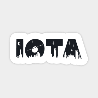 Iota Cityscape Letters Magnet