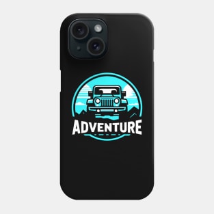 Jeep Wrangler Adventure Baby Blue Phone Case