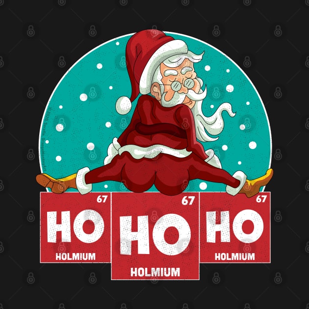 Ho Ho Ho Santa Periodic Table Science Chemistry Christmas by OrangeMonkeyArt