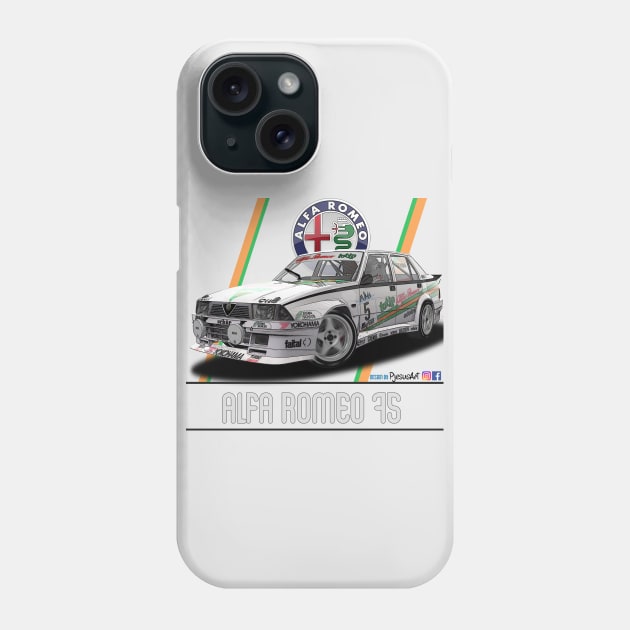 Alfa Romeo 75 five Phone Case by PjesusArt