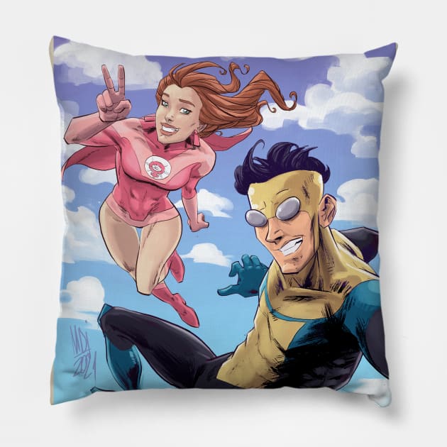 Atom Eve and Invincible Pillow by markodjeska