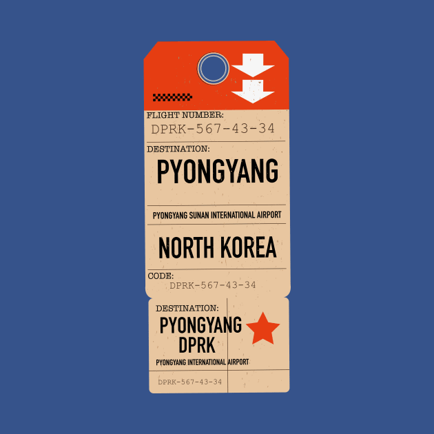 North Korea Pyongyang Travel ticket by nickemporium1